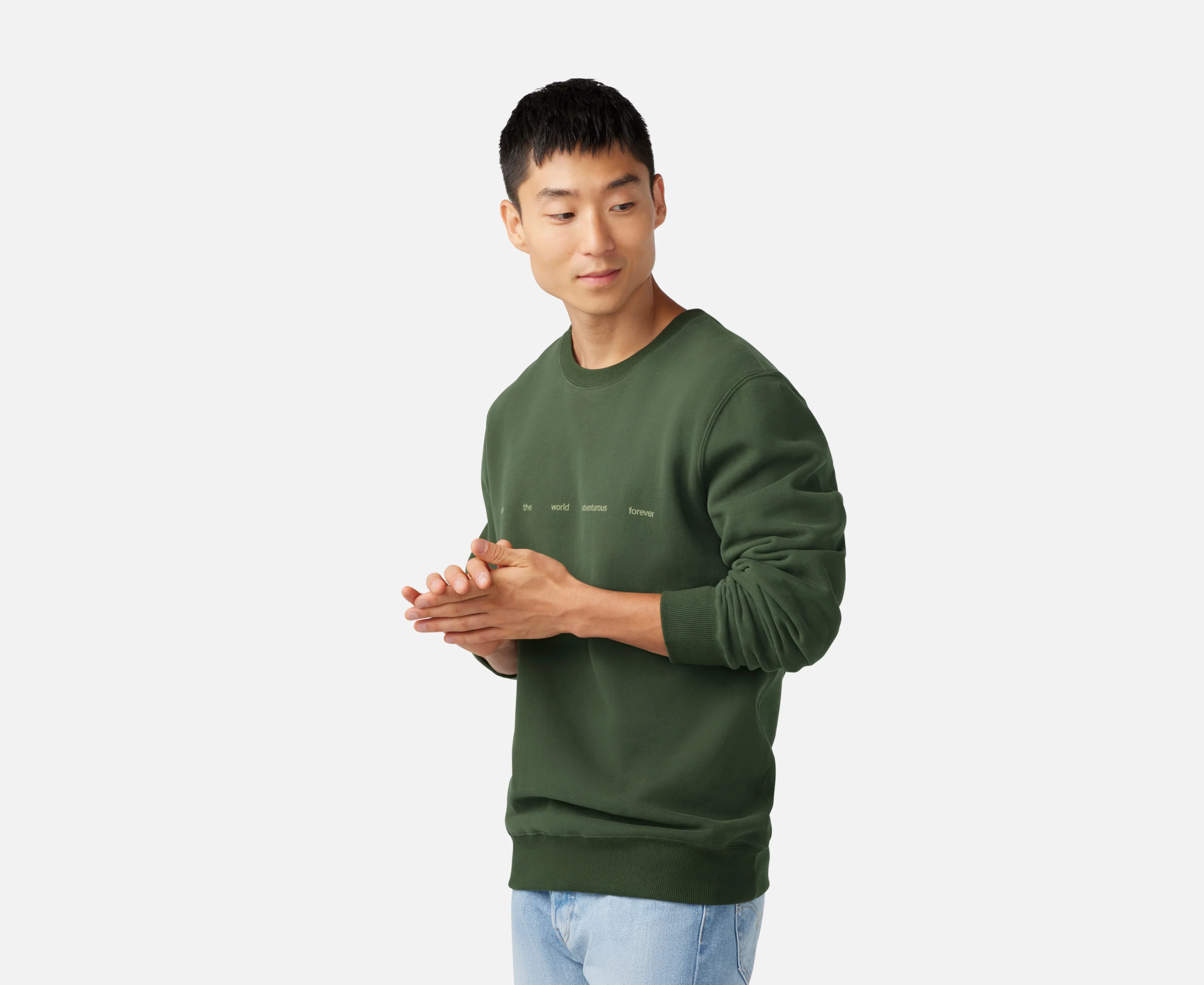 Adventurous Graphic Crewneck Sweatshirt